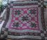 Black and Mauve Morning Star Lap Quilt