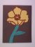 Embossed Floral  Block Print 4x6 Card